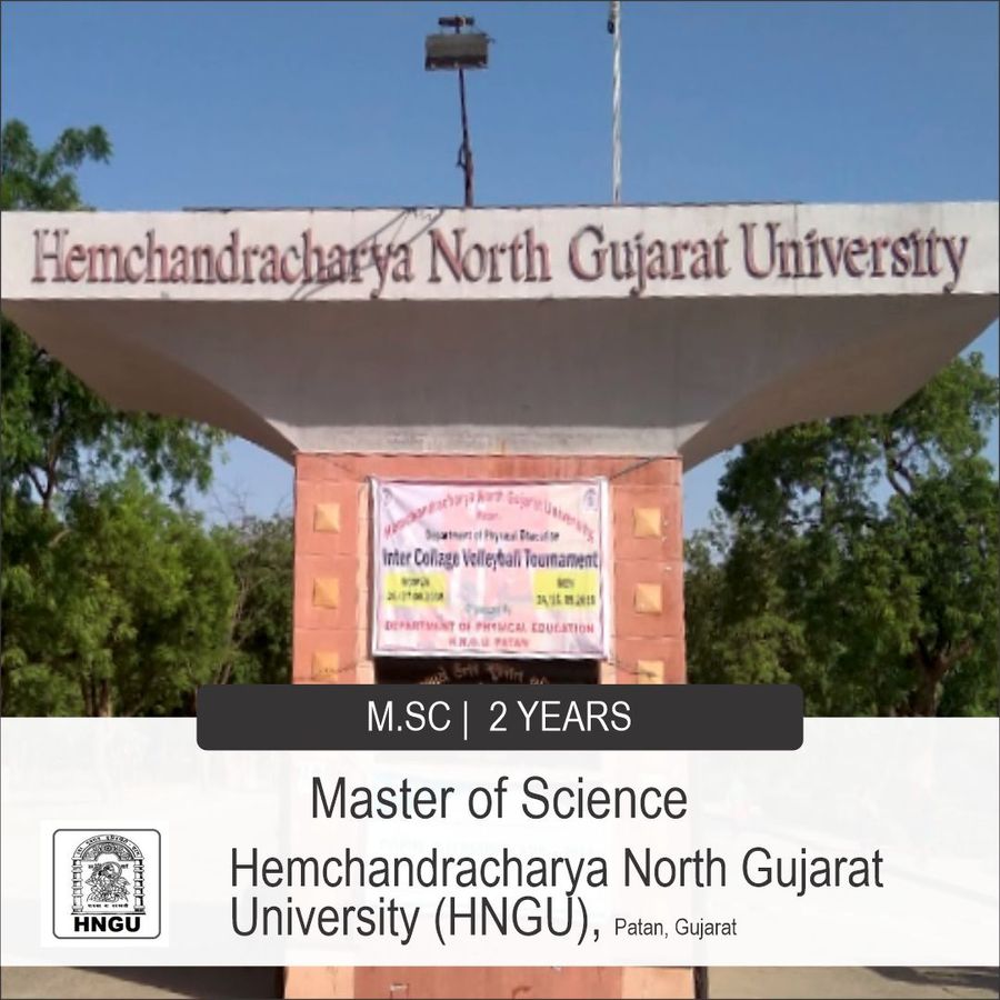 Master of Science (M.Sc) at Hemchandracharya North Gujarat University, Gujarat - Other